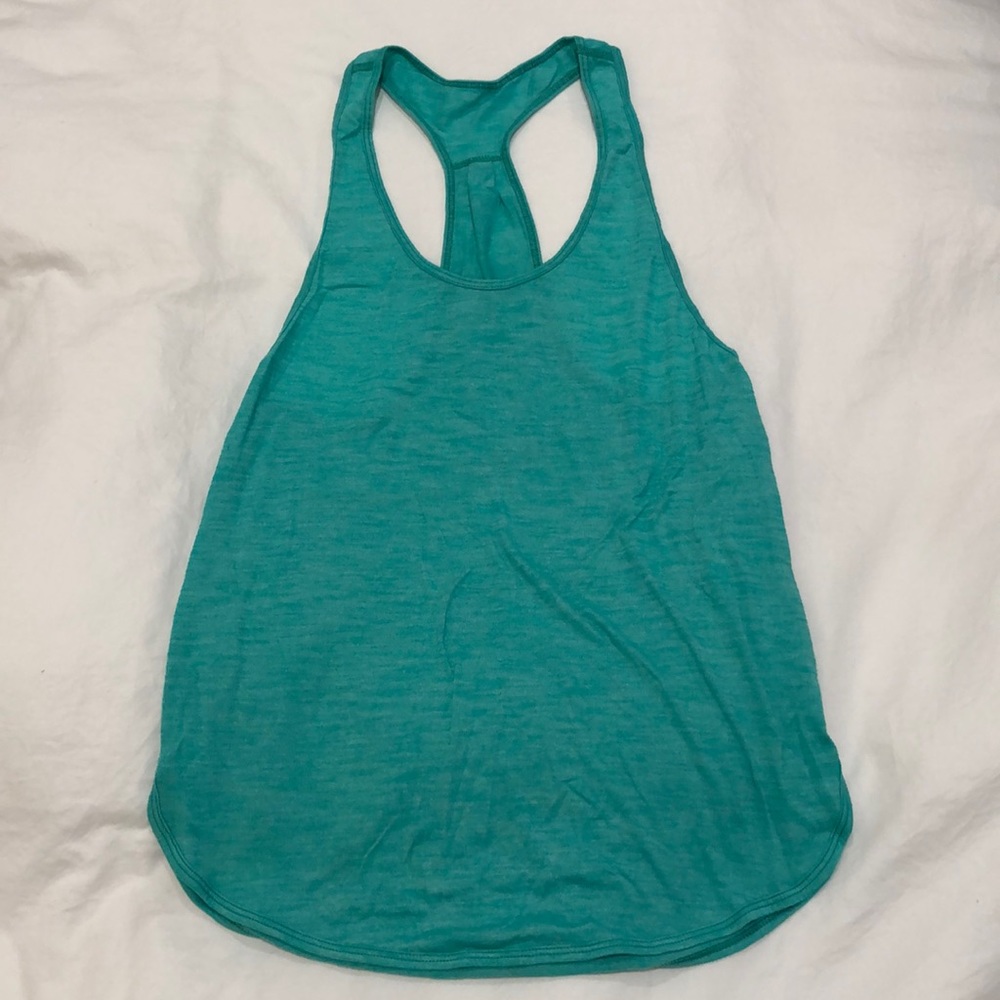 Turquoise Lululemon racer back singlet / tank top
